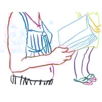 Image 1 of **Preventa** Ilustración "LEYENDO"