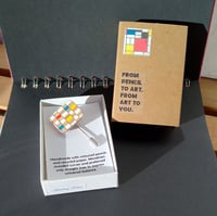 Image 2 of Mondrian Miniature Brooch Pin