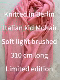 Image 3 of Soft Merino Kid Mohair Scarf — Pink