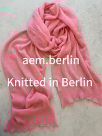 Image 5 of Soft Merino Kid Mohair Scarf — Pink