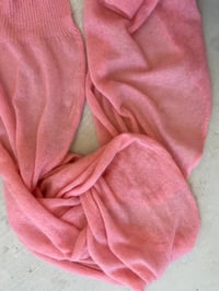Image 4 of Soft Merino Kid Mohair Scarf — Pink