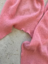 Image 6 of Soft Merino Kid Mohair Scarf — Pink