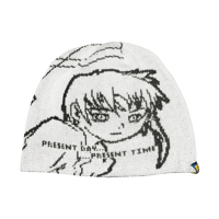 Image 1 of SERIAL EXPERIMENTS - PRESENT TIME BEANIE (WHITE) 