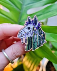 *NEW* Mari Lwyd pin - limited edition 