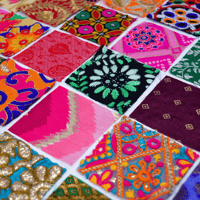 Image 4 of Decorative 3" Squares - Indian Patterns & Textures