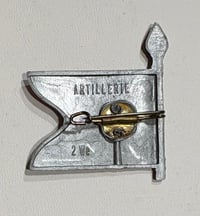 Image 2 of WW2 (Nazi Germany) "Artillerie" Flag Tinnie - Authentic Issue