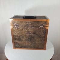 Image 4 of LP Record Case, Gator Leather With Copper Trim, #0312