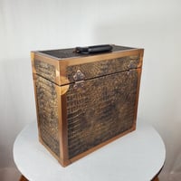 Image 5 of LP Record Case, Gator Leather With Copper Trim, #0312