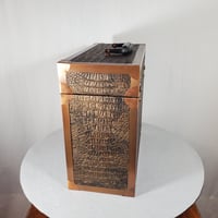 Image 6 of LP Record Case, Gator Leather With Copper Trim, #0312