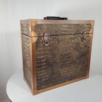 Image 10 of LP Record Case, Gator Leather With Copper Trim, #0312