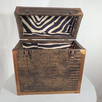 Image 13 of LP Record Case, Gator Leather With Copper Trim, #0312