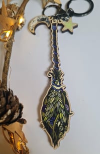 Image 1 of Witch life - wooden keyring/bag charm