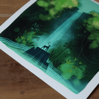 Image 3 of Le cerf et la cascade