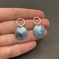 Image 2 of Full Moon Drop-stud Earrings