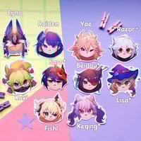 Image 2 of Genshin Impact Electro Stickers