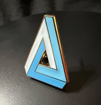 Image 3 of Penrose Triangle Enamel Pin – Impossible Object