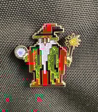 Image 4 of Rasta Wizard Enamel Pin on Shiny Gold