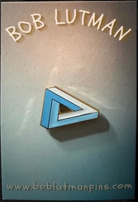 Image 5 of Penrose Triangle Enamel Pin – Impossible Object
