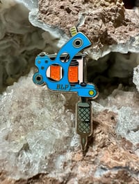 Image 3 of Tattoo Machine Enamel Pin BLP!