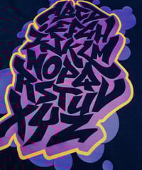 Image 4 of Simple Graffiti Alphabet - 100% Organic Cotton, Eco, Sustainable Tee Shirt