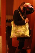 Image of pink hydrangea bag