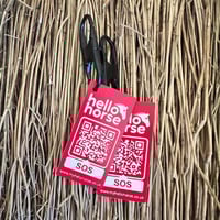 Image 3 of Hello Horse SOS Saddle / Rider Tags  - Set Of Two ( Add On ) 