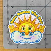 Image 4 of Here Comes The Sun Vinyl Sticker