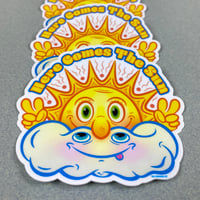 Image 3 of Here Comes The Sun Vinyl Sticker