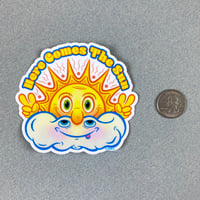 Image 5 of Here Comes The Sun Vinyl Sticker