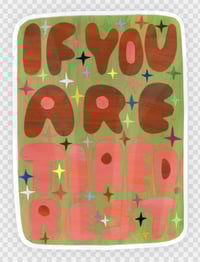 if you are tired, rest | packet of 5 stickers