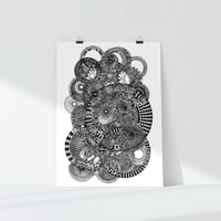 Spirographic 009, 11x17 print, signed