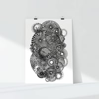 Spirographic 010, 11x17 print, signed