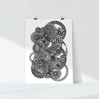 Spirographic 012, 11x17 print, signed