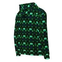 Image 2 of Mini Cross Pattern Zip Hoodie