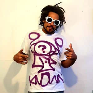 Image of KNOWN [White + Purple T-shirt]