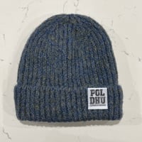 POLDHU BRUSHED YARN BEANIE - ATLANTIC BLUE