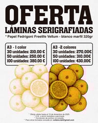 Image 1 of OFERTA láminas serigrafiadas A3