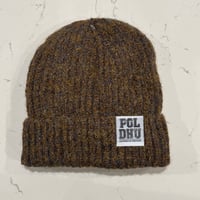 Image 1 of POLDHU BRUSHED YARN BEANIE - MOCHA