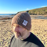 Image 3 of POLDHU BRUSHED YARN BEANIE - MOCHA