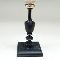 Image 7 of Coquillage Tonna Galea sur socle en bois tourné noirci Napoléon III -  Cabinet de curiosités 