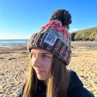 Image 2 of POLDHU WATERMELON BOBBLE HAT