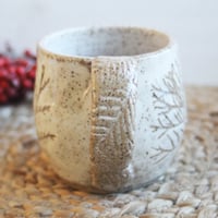 Image 6 of Nature Mug, 15 oz. Handcrafted with Pressed Cedar Evergreen Leaves, Made in USA