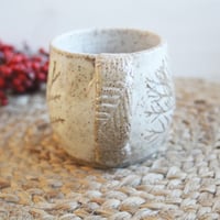 Image 5 of Nature Mug, 15 oz. Handcrafted with Pressed Cedar Evergreen Leaves, Made in USA