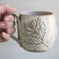 Image 10 of Nature Mug, 15 oz. Handcrafted with Pressed Cedar Evergreen Leaves, Made in USA