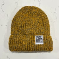 Image 1 of POLDHU BRUSHED YARN BEANIE - MUSTARD