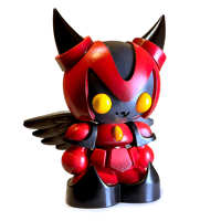 Image 1 of Devi Cherub Painted Figure (DARK ROSE)