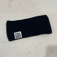 Image 2 of POLDHU WAFFLE HEADBAND - BLACK