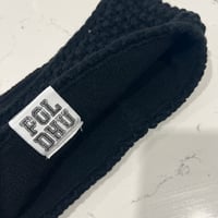 Image 3 of POLDHU WAFFLE HEADBAND - BLACK