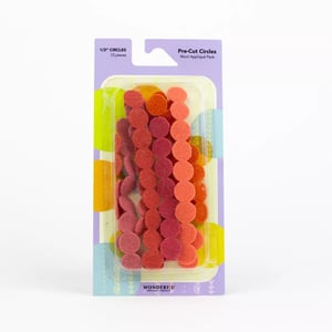 Image of NEW!  3/8" Pre-Cut Wool Circles by Wonderfil Specialty Threads & Sue Spargo