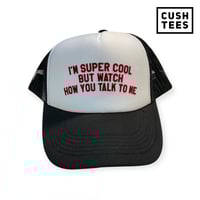  I'm super cool but watch how you talk to me (Trucker) 